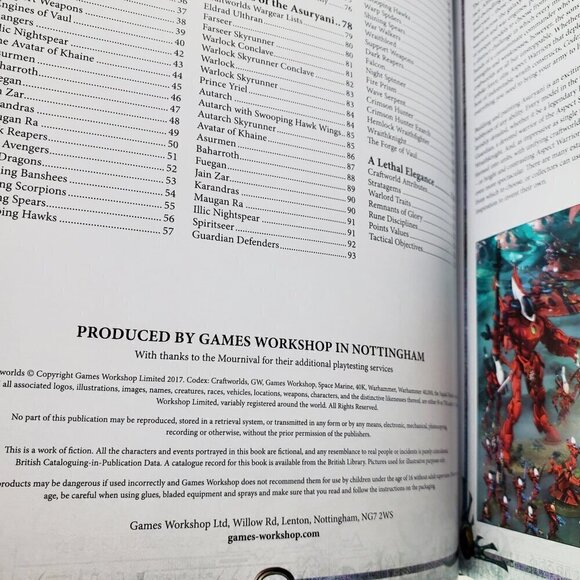 Warhammer 40k Codex Craftworlds Book Children Asuryan Games Workshop 2017 - Picture 8 of 10